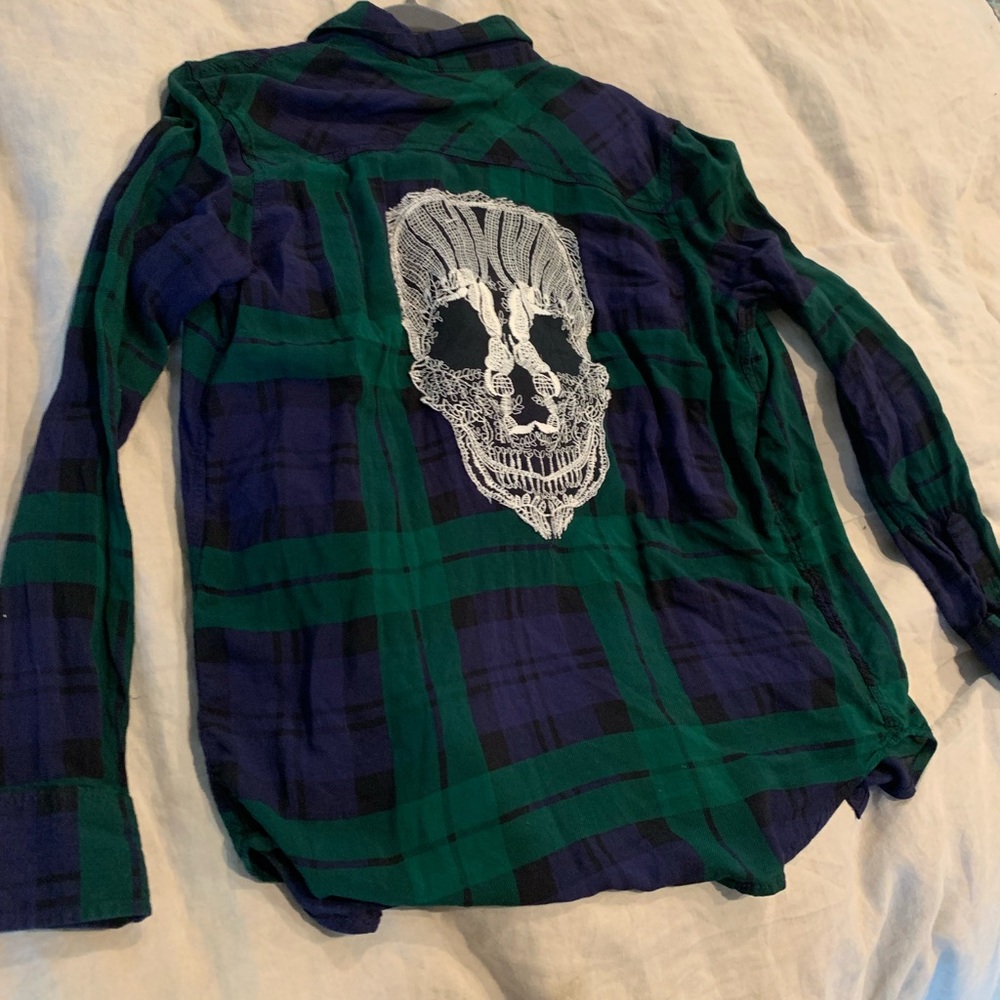 Skull flannel